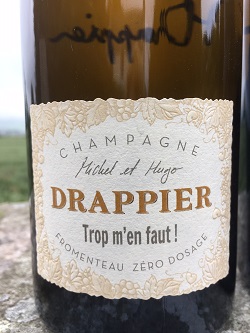 Champagne Drappier Trop m'en Faut Fromenteau Pinot Gris