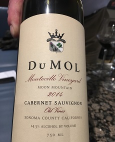 DuMOL Montecillo Vineyard Cabernet Sauvignon Sonoma USA
