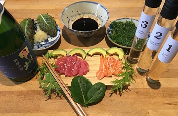 Japanese wine & sashimi tasting JFoodo 