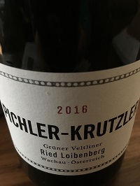 Austria wine Wachau Pichler Krutzler Gruner Veltliner