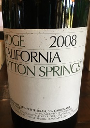 Ridge Lytton Springs Zinfandel blend Sonoma California