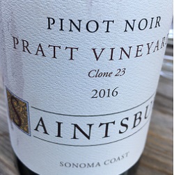 Saintsbury Pratt Vineyard Pinot Noir Sonoma Coast