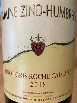 Pinot Gris Roche Calcaire Zind Humbrecht The Wine Society